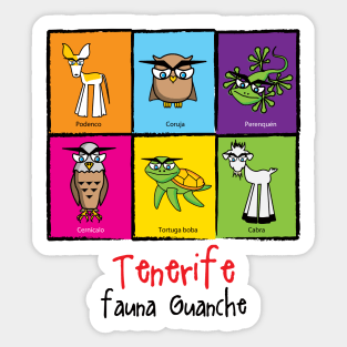 Tenerife Fauna guanche Sticker